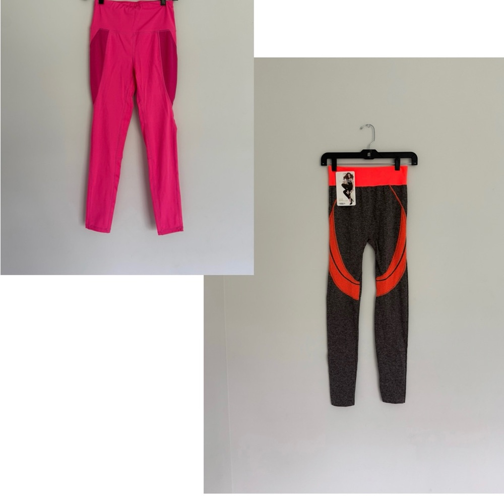 Pink/ orange/grey Leggings